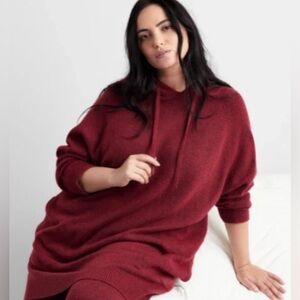 State of Day Women's Indulge & Rest Loungewear Tunic Hoodie Maraschino Heather